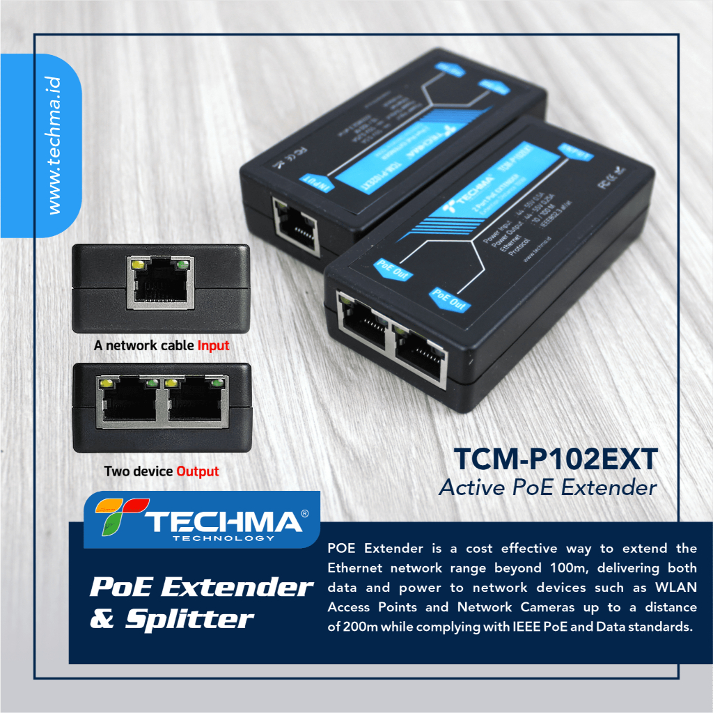 Cover POE TECHMA 2PORT EXTENDER