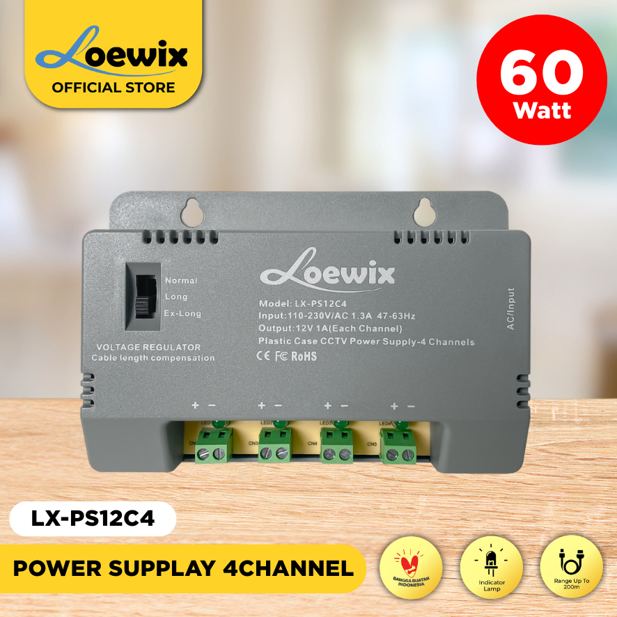 Cover LX-`12V-60W PSU 4ch