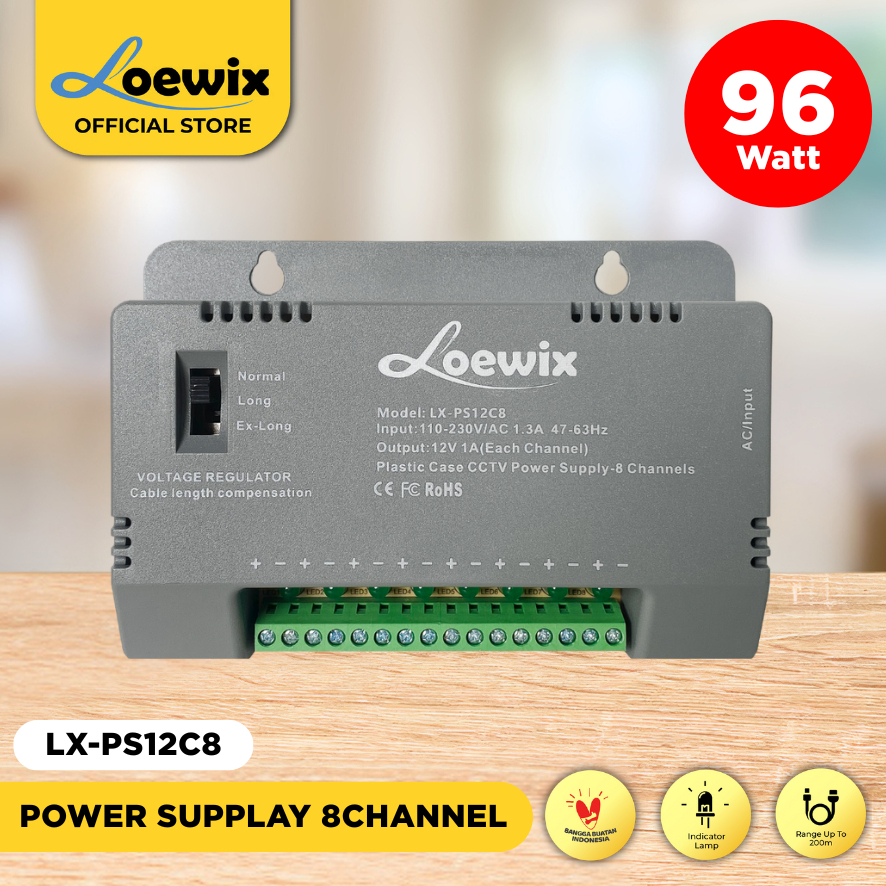 Cover LX-12V-90W PSU 8ch