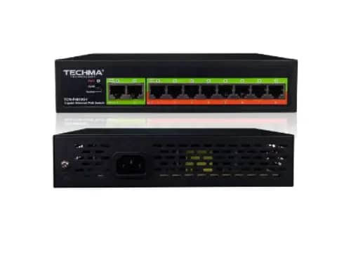 Cover POE TECHMA TCM-P4810G4 GIGABIT 8PORT